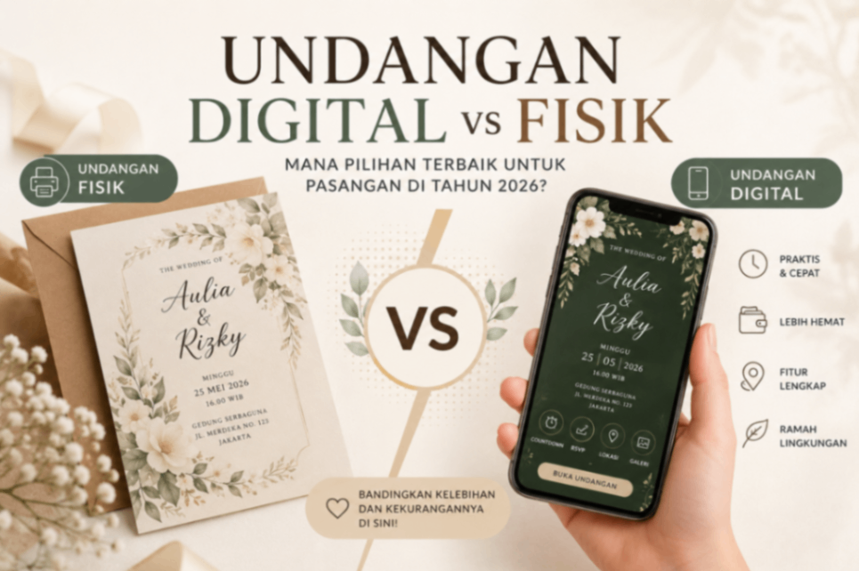 Undangan Digital vs Undangan Fisik: Mana Pilihan Terbaik untuk Pernikahan di Tahun 2026?