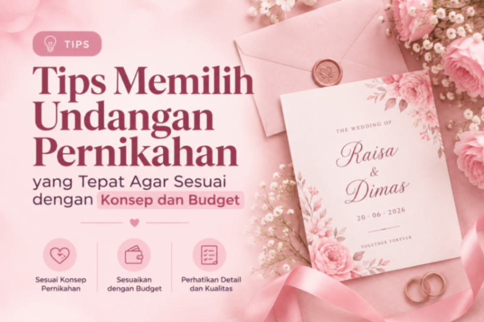 Tips Memilih Undangan Pernikahan yang Tepat Agar Sesuai dengan Konsep dan Budget
